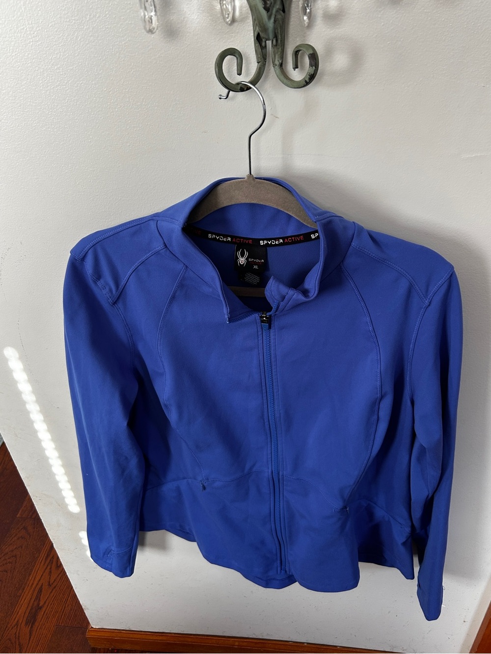 Spyder Active Women’s XL Blue Full Zip Running Training Jacket